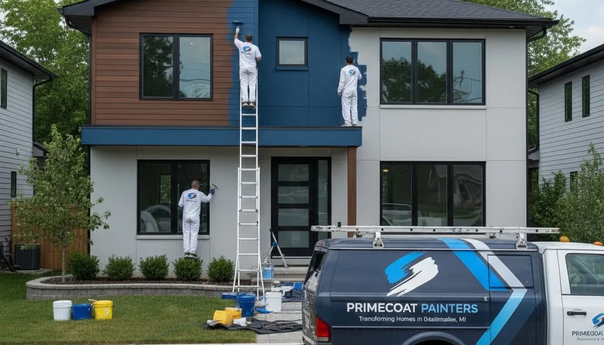 Professional house painters in Detroit MI providing expert residential exterior painting services